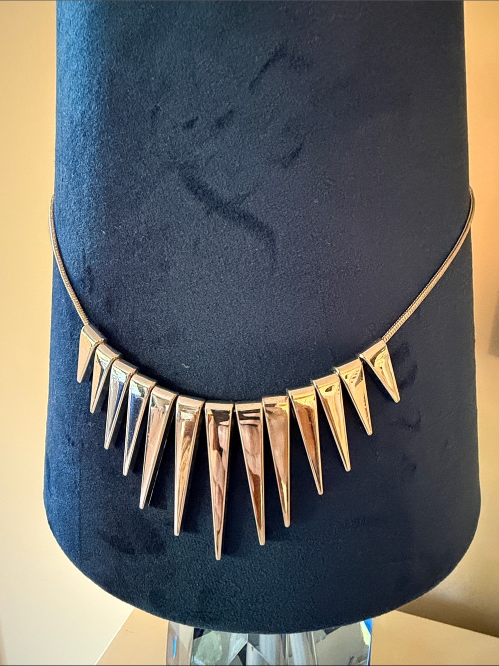 Express Silver Spike Statement Necklace - Women Jewelry